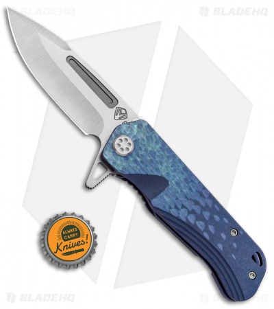 Medford Custom Proxima | Frame Lock Knife | Sculpted Light Blue Ti