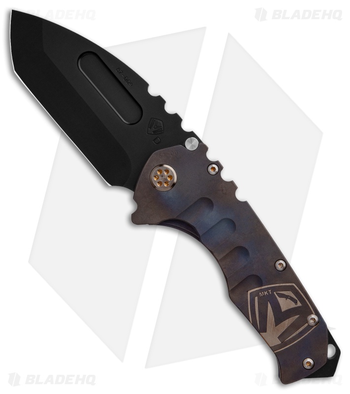 Medford Custom Praetorian T | Frame Lock Knife | Flamed Logo Ti/Black