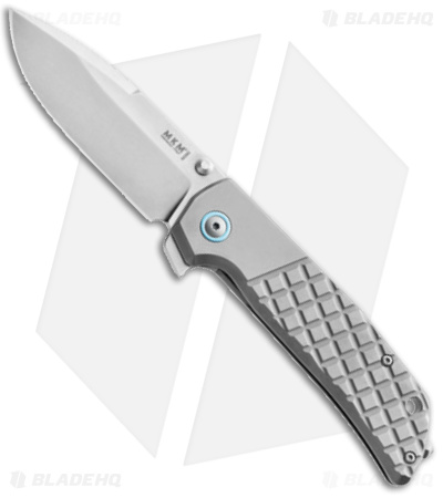 MKM Maximo Frame Lock Knife Bead Blast Titanium (3.23" SW)