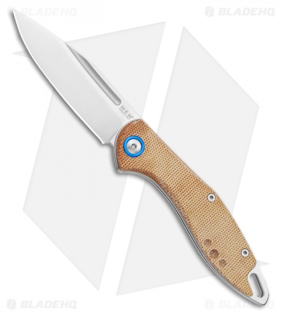 MKM Burnley Fara Slip Joint Folding Knife Natural Micarta (3" Satin) MY01-NC