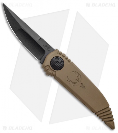 Paragon Phoenix Knife Flat Dark Earth Cerakote Aluminum (3.9" Black) S35VN