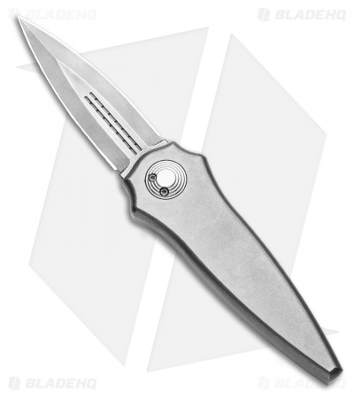 Paragon Warlock Folding Knife Smooth Gray Titanium (3.9" Gray/Satin)