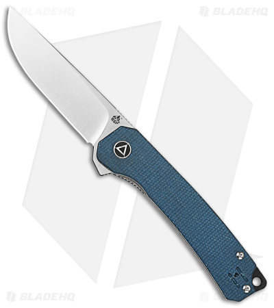 QSP Osprey Liner Lock Knife Blue Micarta (3.25" Satin) QS139-B