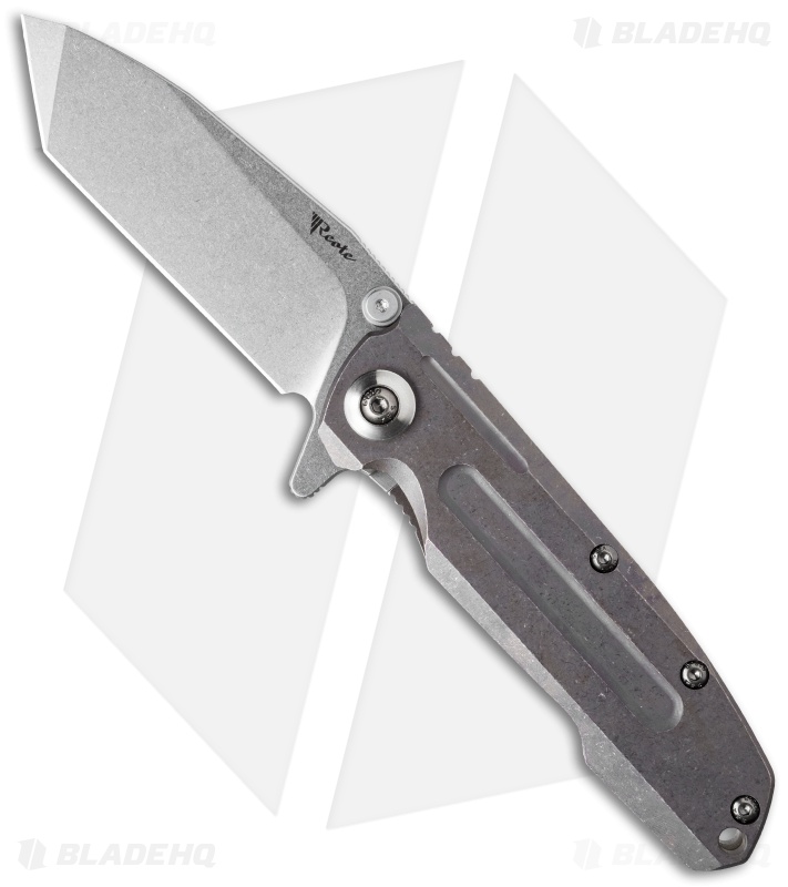 Reate Knives District 9 Tanto Frame Lock Knife Titanium (3.75 ...