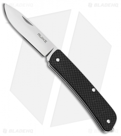 RUIKE L11 Criterion Collection Large Slip Joint Knife Black G-10 (3.5" Satin)