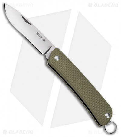 RUIKE S11 Criterion Collection Compact Slip Joint Knife Green G-10 (2" Satin)