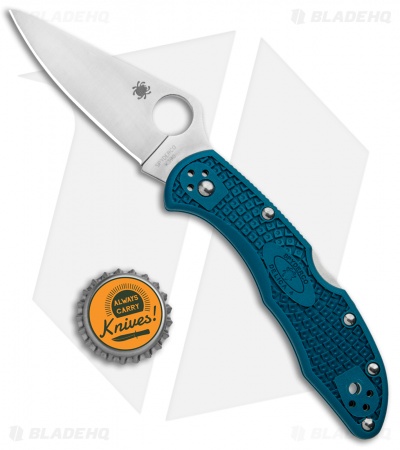 Spyderco Delica Knife | Blue FRN Hanlde + K390 Blade | Blade HQ