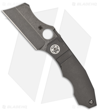 Spyderco Stovepipe Frame Lock Knife Titanium (2.8" Stonewash) C260TIP