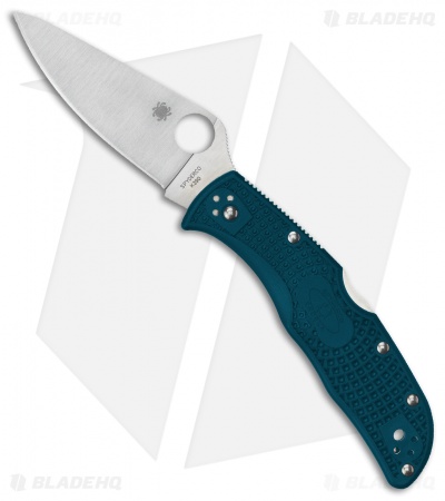 Spyderco Endela Lightweight Blue FRN Knife (3.41" Satin K390) C243FPK390