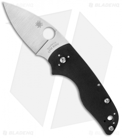 Spyderco Lil' Native Slip Joint Knife Black G-10 (2.4" Satin) C230NLGP