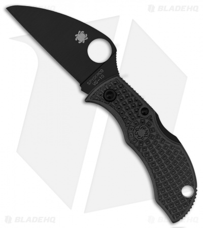 Spyderco ManBug Wharncliffe Lightweight Black FRN Knife (1.95" Black) MBKWPBK