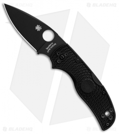 Spyderco Native 5 Lightweight Lockback Knife Black FRN (3" Black) C41PBBK5