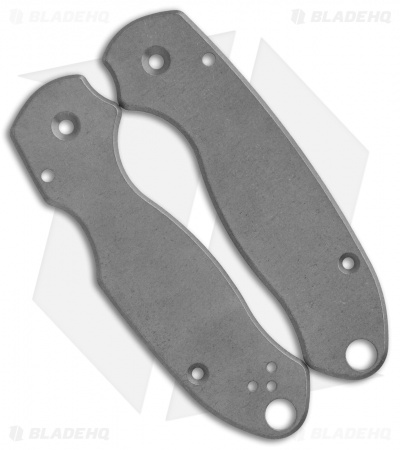 Flytanium Custom Classic Titanium Scales for Spyderco Para 3 Knife