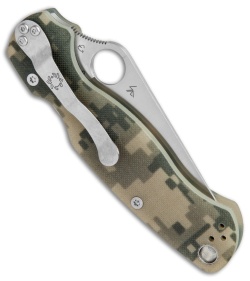 Spyderco Paramilitary 2 - Digi Camo G-10 & Satin Blade | Blade HQ