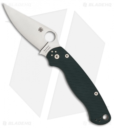 Spyderco Paramilitary 2 Knife Sprint Run Forest Green G-10 (3.4