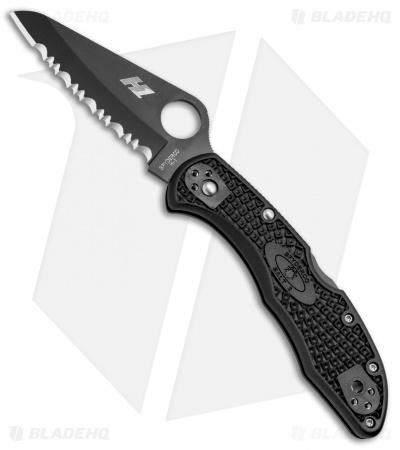 Spyderco Salt 2 H2 Lock Back Knife Black FRN (3