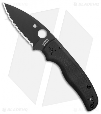 Spyderco Shaman Compression Lock Knife Black G-10 (3.6