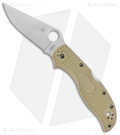 Spyderco Stretch 2 Sprint Run Lockback Knife Ivory FRN (3.4" Satin) C90FPIV2