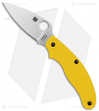 Spyderco UK Pen Knife Salt Slip Joint Yellow FRN (2.9" Satin) C94PYL