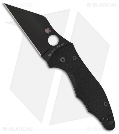 Spyderco Yojimbo 2 Compression Lock Knife Black G-10 (3.2" Black) C85GPBBK2