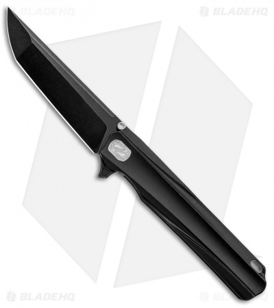 Stedemon Shy V Tanto Integral Frame Lock Knife Black Ti (4