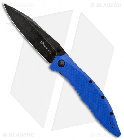 Steel Will Gienah Liner Lock Knife Blue G-10 (3.9