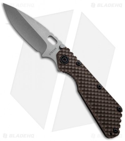 Strider Knives 3/4 SMF GG Knife Coyote Brown G-10 Gunner Grip (3.9" Stonewash)