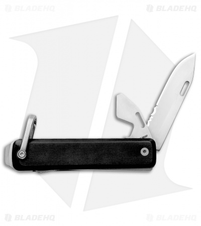 The James Brand The Ellis Lockback Knife & Scissors Green Micarta (2.75" Satin)
