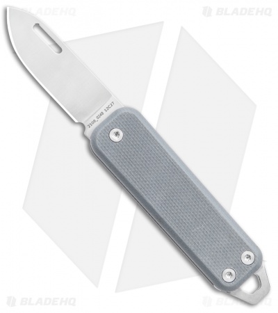 The James Brand The Elko Slip Joint Keychain Knife Primer Gray G-10 (1.6" Satin)