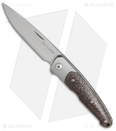Viper Knives Vox Key Slip Joint Knife Bronze Ti Bolster/CF (3.25" Satin)