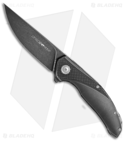 Viper Knives Anso Orso 2 Frame Lock Knife 3D Black SW Titanium  (3.4" Black SW)
