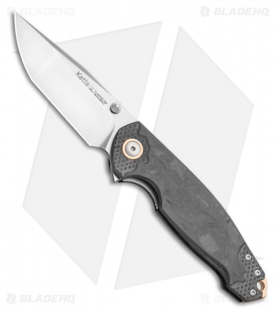 Viper Knives Vox Katla Liner Lock Knife Marbled Carbon Fiber (3