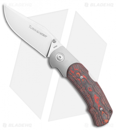 Viper Knives Turn Folding Knife Lava Carbon Fiber/Ti Bolster (3.25" Satin)