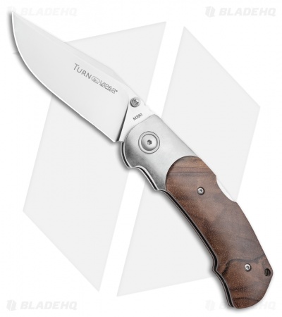 Viper Knives Turn Folding Walnut Wood/Ti Bolster (3" Satin) V5986NO