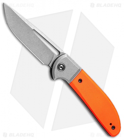 CIVIVI Trailblazer Slip Joint Knife Orange G10 (3" Stonewash) C2018A