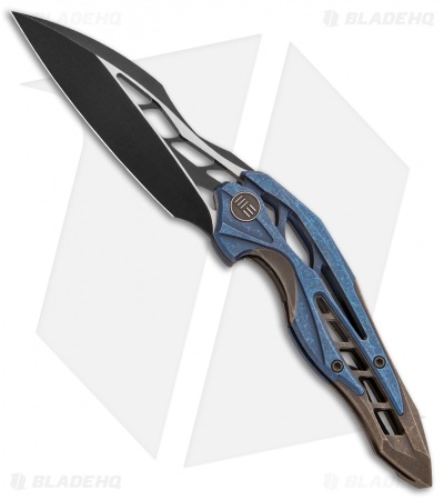 WE Knife Co. Isham Arrakis Knife Blue/Bronze Titanium (3.5" Two-Tone) 906B