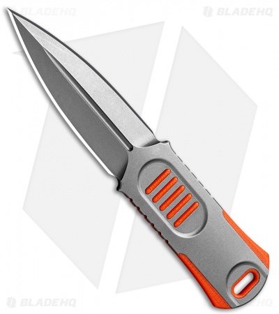 WE Knife Co. OSS Dagger Fixed Blade Knife Orange G-10 (2" Stonewash)