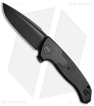 WE Knife Co. Press Check DP Black Ti /G-10 (3.17" Black SW) 20078B-1