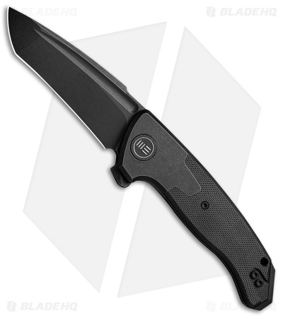 WE Knife Co. Press Check Knife Tanto Black Ti /G-10 (3.17" Black SW) 20078A-1