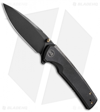 WE Knife Co. Subjugator Frame Lock Knife Black Titanium (3.5" Black)