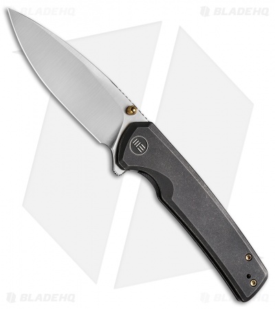 WE Knife Co. Subjugator Frame Lock Knife Black Titanium (3.5" Satin)