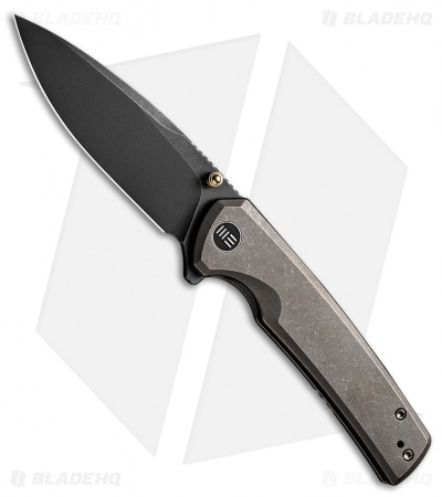 WE Knife Co. Subjugator Frame  Lock Knife Bronze Titanium (3.5" Black)
