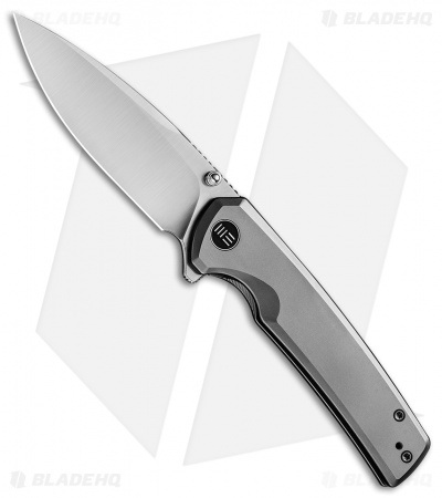 WE Knife Co. Subjugator Frame Lock Knife Gray Titanium (3.5" Satin)
