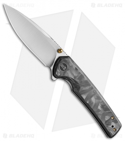 WE Knife Co. Subjugator Frame Lock Knife Marble Carbon Fiber (3.5" Satin)