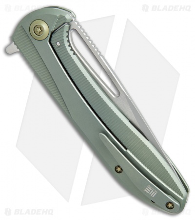 We Knife Co. Cirrus 615F Frame Lock Knife Green Ti (3.7