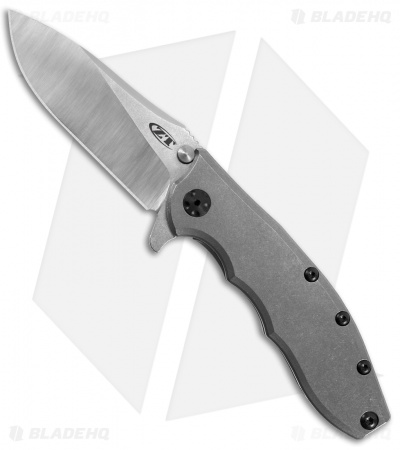 Zero Tolerance Hinderer 0562TI Frame Lock Knife Titanium (3.5" Satin MagnaCut)