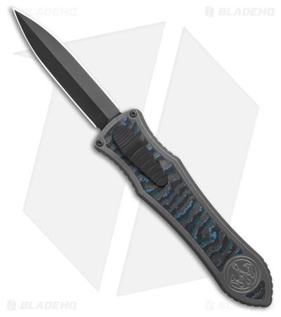 G&G Hawk Custom Deadlock Model C D/A Dagger OTF Knife Ti/Blue CF (3.5" DLC)