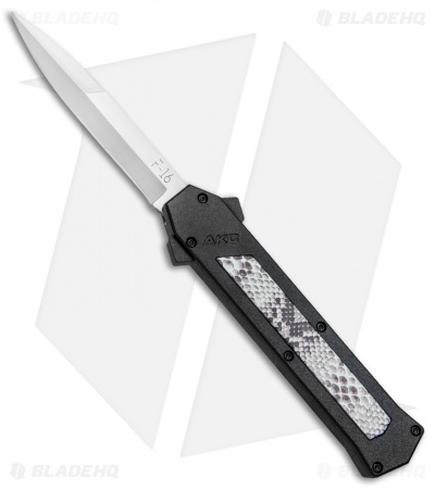 AKC F-16 D/A Bayonet OTF Automatic Knife Snake Skin (3.3
