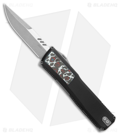 Axial Shift Gen III Clip Point OTF Auto Knife Black Al + Nebula CF (3.5