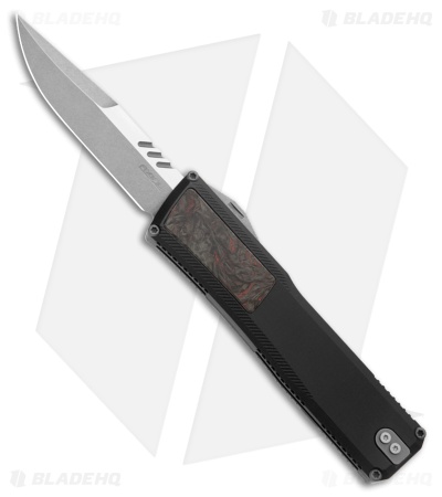 Axial Shift Gen III Clip Point OTF Knife Black Al + Dark Matter Red (3.5" SW)